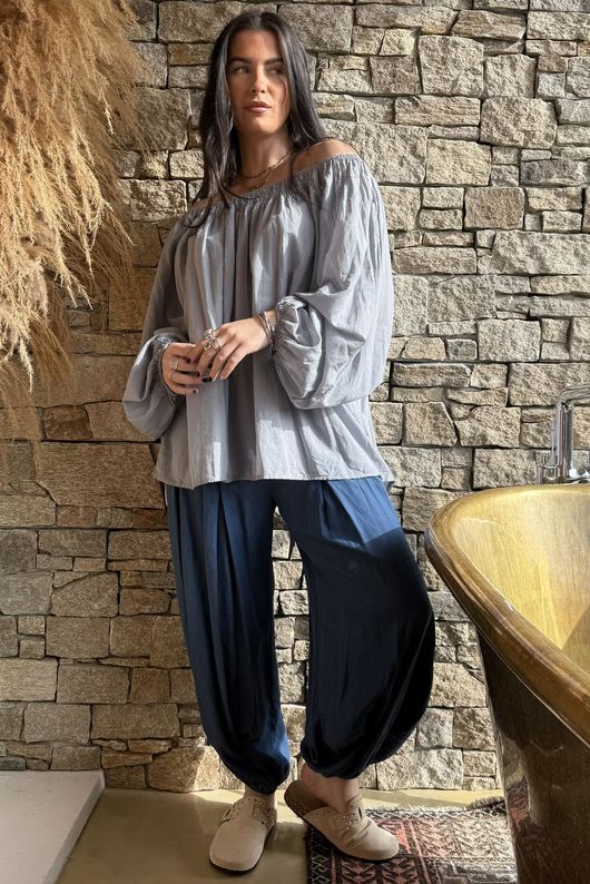 Sa Caleta Gypsy Top Smoke